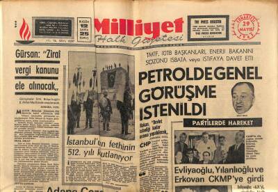 Milliyet Halk Gazetesi 29 Mayıs 1965 - Petrolde Genel Görüşme İstenildi GZ81153 - 1