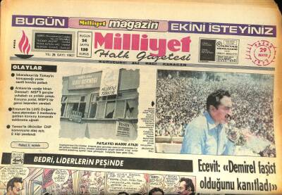 Milliyet Halk Gazetesi 29 Mayıs 1977 Balat taki Yangında Evler Ve Fabrikalar Yandı GZ86484 - 1