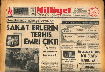 Milliyet Halk Gazetesi 3 Ağustos 1970 - Başbakan Gelecek Diye Gedizde Faaliyet Arttı GZ86569 - 1