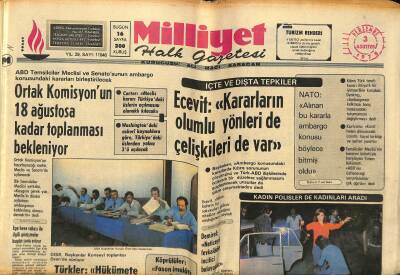 Milliyet Halk Gazetesi 3 Ağustos 1978 - THY İle Hava-İş Arasında Anlaşmaya Varıldı - Ege Hava Sahası İle İlgili Görüşmeler Bugün Sona Eriyor GZ118585 - 1