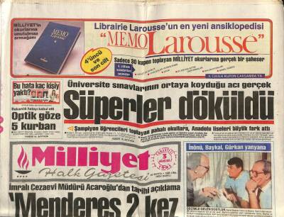 Milliyet Halk Gazetesi 3 Ağustos 1991 - Ajda Pekkan Halka Açılıyor GZ76851 - 1