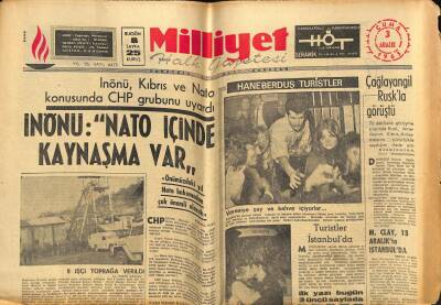Milliyet Halk Gazetesi 3 Aralık 1965 - İnönü NATO İçinde Kaynaşma Var GZ79289 - 1