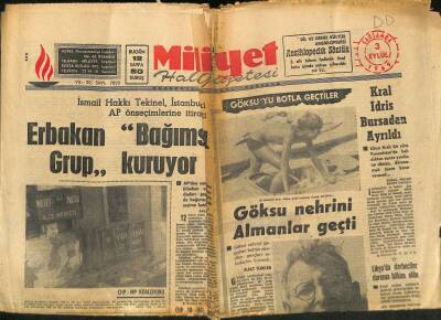 Milliyet Halk Gazetesi 3 Eylül 1969 - Galatasaray-Fenerbahçe Mithatpaşa Stadında Karşılaşıyorlar GZ118513 - 1