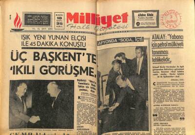 Milliyet Halk Gazetesi 3 Haziran 1965 - Işık Yeni Yunan Elçisi İle 45 Dakika Görüştü GZ81196 - 1