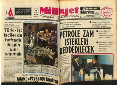 Milliyet Halk Gazetesi 3 Haziran 1974 - Galatasarayda Enginar Savaşı GZ79142 - 1