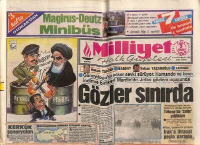 Milliyet Halk Gazetesi 3 Nisan 1988 - Anadolu Liseleri İflas - Milyonlarca İranlı Nevruz Nedeniyle Sokağa Döküldü GZ118194 - 1