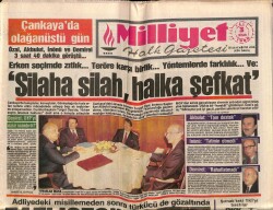 Milliyet Halk Gazetesi 3 Nisan 1990 - İbrahim Tatlısesi Vurana Kurşun GZ69740 - 1