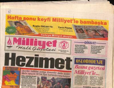 Milliyet Halk Gazetesi 3 Nisan 1993 - Abdullah Öcalan Sahaya İndi GZ90762 - 1