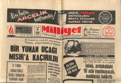 Milliyet Halk Gazetesi 3 Ocak 1969 - Dünyanın 4üncü Büyük Barajı Fırat Üstünde Kurulacak GZ67888 - 2