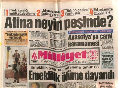 Milliyet Halk Gazetesi 3 Ocak 1990- Göç Kenti Bayburt GZ76651 - 1