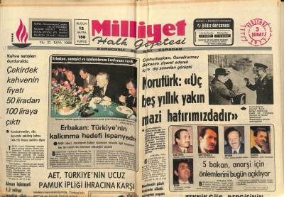 Milliyet Halk Gazetesi 3 Şubat 1977 - Adalet Bakanlığı Müsteşarı , Bakan Aleyhine 500 Bin Lira Tazminat Davası Açtı GZ88517 - 1