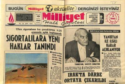 Milliyet Halk Gazetesi 3 Temmuz 1973 - Sigortalılara Yeni Haklar Tanındı GZ79055 - 1