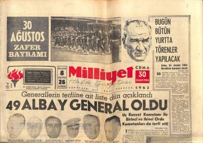 Milliyet Halk Gazetesi 30 Ağustos 1963 - Mülteci Kürtlerin Sayısı 1000i Buldu GZ81990 - 1