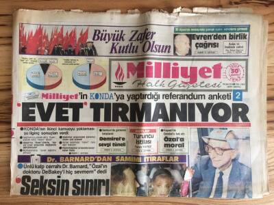 Milliyet Halk Gazetesi 30 Ağustos 1987 - Avrupa Madonnayı Tartışıyor GZ72848 - 1