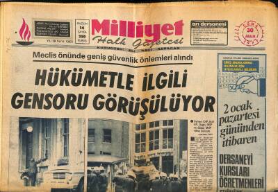 Milliyet Halk Gazetesi 30 Aralık 1977 - Askerliği Yakan Ceza Kaldırılıyor - Komedyen Ve Bayan Mac Arthur GZ118090 - 1
