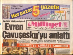Milliyet Halk Gazetesi 30 Aralık 1989 - Pfaff Noel'e Gitti - Milne'den Uyarı GZ157856 - Gökçekoleksiyon