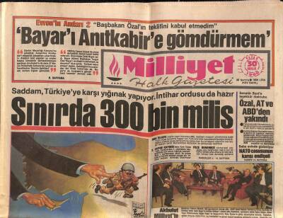 Milliyet Halk Gazetesi 30 Aralık 1990 - Onbaşı Kadir Papaz Oldu GZ83991 - 1