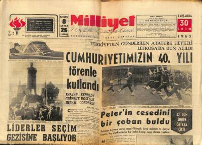Milliyet Halk Gazetesi 30 Ekim 1963 - Christine Keeler , Ağır Cezaya Verildi GZ91669 - 1