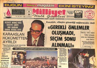 Milliyet Halk Gazetesi 30 Eylül 1979 - Marmaristeki Orman Yangını Muğla Bölgesine Sıçradı GZ90821 - 1