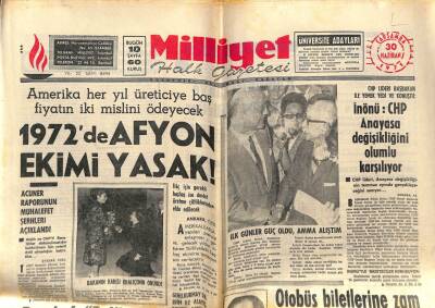 Milliyet Halk Gazetesi 30 Haziran 1971 - Acuner Raporunun Muhalefet Şerhleri Açıklandı GZ81814 - 1
