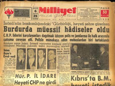 Milliyet Halk Gazetesi 30 Kasım 1958 - NATO Konseyi Berlin Meselesin Görüşecek GZ86112 - 1