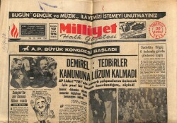 Milliyet Halk Gazetesi 30 Kasım 1968 - A.P. Büyük Kongresi Başladı GZ67890 - 1