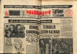 Milliyet Halk Gazetesi 30 Kasım 1968 - Demirel Tedbirler Kanununa Lüzum Kalmadı GZ69993 - 2