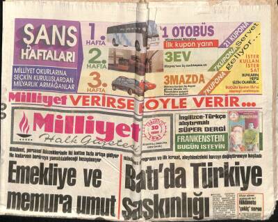 Milliyet Halk Gazetesi 30 Kasım 1991 - Batıda Türkiye Şaşkınlığı GZ69738 - 1