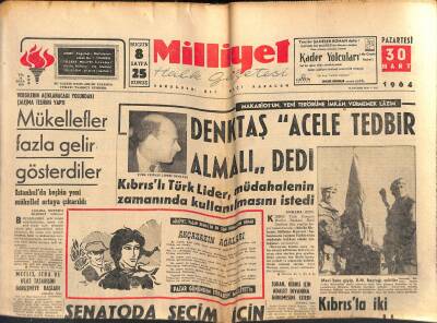 Milliyet Halk Gazetesi 30 Mart 1964 - Alaskada İnsan Kaybının Az Olduğu Anlaşılıyor GZ118367 - 1