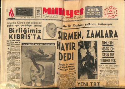 Milliyet Halk Gazetesi 30 Mart 1965 - Şilide Depremden Dün 1500 Kişi Öldü GZ70497 - 2