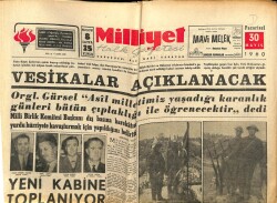 Milliyet Halk Gazetesi 30 Mayıs 1960 - Pakistan Yeni Türk Hükümetini Tanıdı GZ70515 - 1