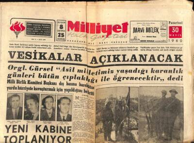 Milliyet Halk Gazetesi 30 Mayıs 1960 - Pakistan Yeni Türk Hükümetini Tanıdı GZ92640 - 1