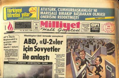 Milliyet Halk Gazetesi 30 Mayıs 1979 - ABD U-2ler İçin Sovyetler İle Anlaştı GZ85996 - 1