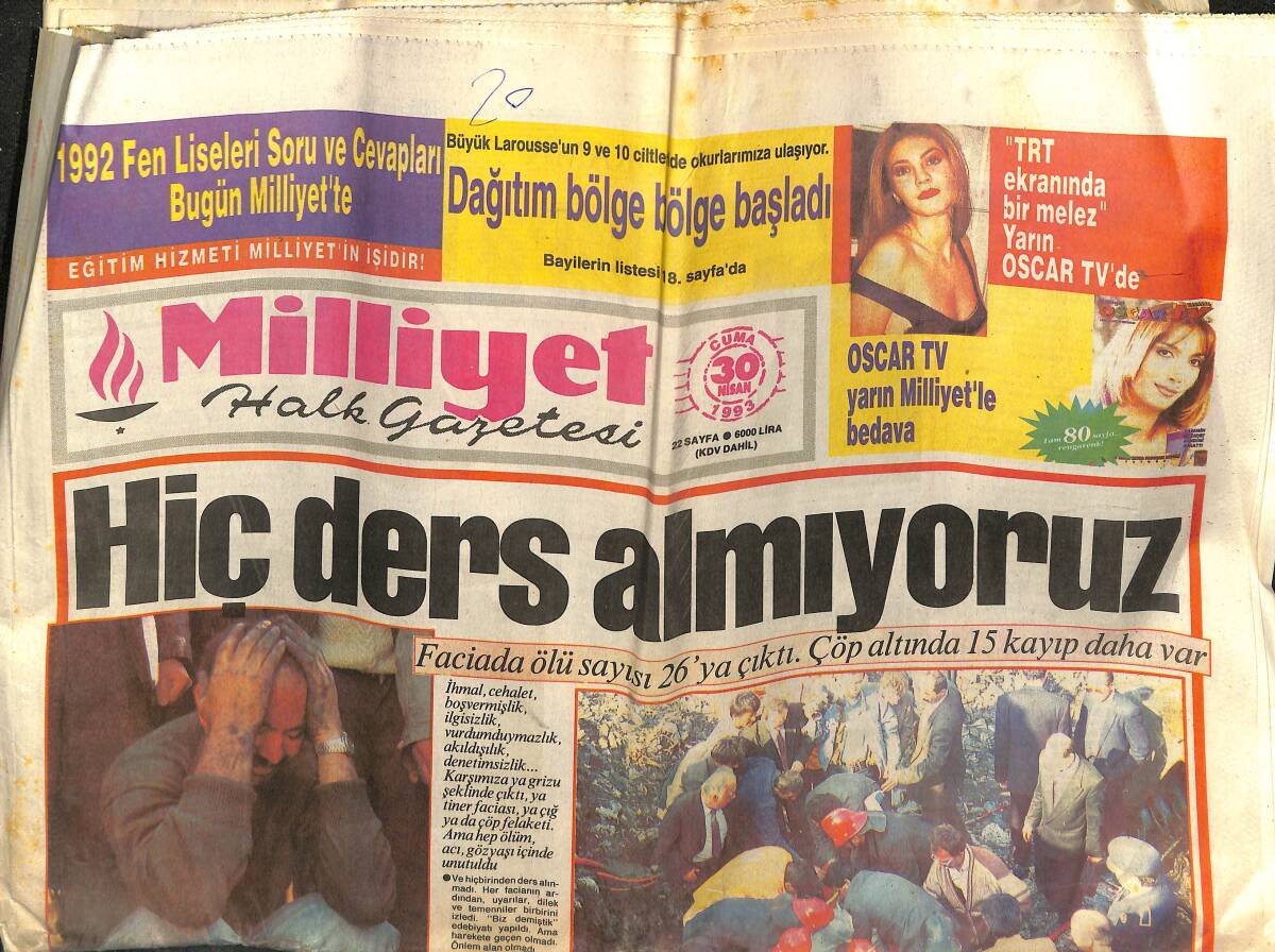 Milliyet Halk Gazetesi 30 Nisan 1994 - AİDS'li Yüksel Güldiken Hasta Yatağında Ölümü Bekliyor GZ153105 - 1