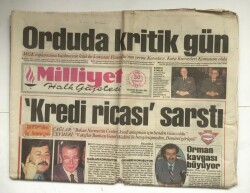 Milliyet Halk Gazetesi 30 Temmuz 1993 - Orduda Kritik Gün GZ5991 - 1