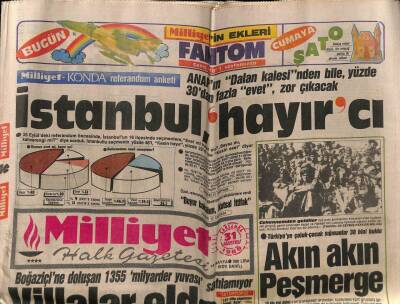 Milliyet Halk Gazetesi 31 Ağustos 1988 - Zafer Bayramında 27 Mayısın Lideri İkinci Kez Gömüldü GZ62803 - 2
