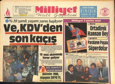 Milliyet Halk Gazetesi 31 Aralık 1984 - Ağcadan Son Seçme Saçmalar - Trabzonsporda Sakarya Şoku GZ127005 - 1