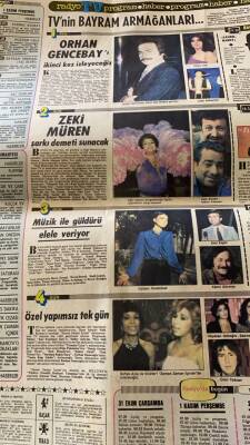 Milliyet Halk Gazetesi 31 Ekim 1979 - Zeki Müren Programında İlginç Giysilerini Sergileyecek GZ86253 - 2