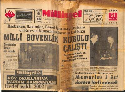 Milliyet Halk Gazetesi 31 Mayıs 1963 - Afyon Kalesi Yıkılıyor GZ79090 - 1
