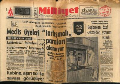 Milliyet Halk Gazetesi 31 Mayıs 1965 - PTT Mevzuatı , Nazır Oskar Zamanından Kalmış GZ81155 - 1