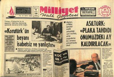 Milliyet Halk Gazetesi 31 Mayıs 1976 - 8 Vagon Raydan Çıktı , Ankara - İstanbul Yolu 38 Saat Kapandı GZ62436 - 2