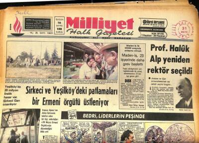 Milliyet Halk Gazetesi 31 Mayıs 1977 Bağlarbaşında Banka Soyan 4 Kişi 572 Bin Lirayla Kaçtı GZ86483 - 1