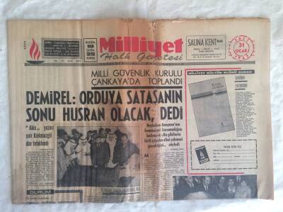 Milliyet Halk Gazetesi 31 Ocak 1967 - Milli Güvenlik Kurulu Çankayada Toplandı GZ73718 - 1
