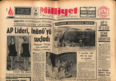Milliyet Halk Gazetesi 4 Ağustos 1965 - Richard Burton Ve Elizabeth Taylor Prodüktör Oldular GZ117688 - 1