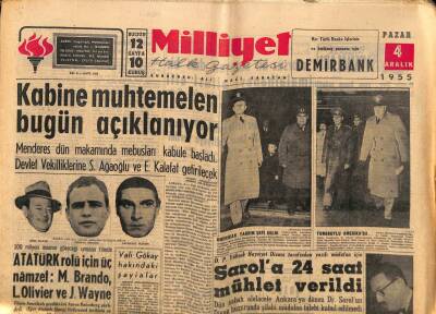 Milliyet Halk Gazetesi 4 Aralık 1955 - Sudanda Plebisit Yapılmasına Karar Verildi GZ88681 - 1