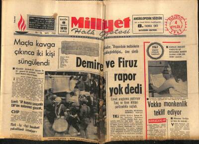 Milliyet Halk Gazetesi 4 Eylül 1967 - Vietnamda Seçim Günü 65 Kişi Öldü GZ77560 - 1
