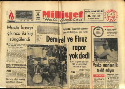 Milliyet Halk Gazetesi 4 Eylül 1967 - Vietnamda Seçim Günü 65 Kişi Öldü GZ88587 - 1