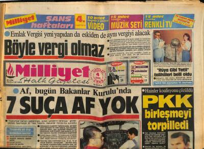 Milliyet Halk Gazetesi 4 Eylül 1985 - Emlak Vergisi Yeni Yapıdan da Eskiden de Aynı Vergiyi Alacak GZ83714 - 1