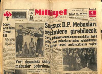 Milliyet Halk Gazetesi 4 Haziran 1960 - Yurt Dışındaki Sabık Mebuslar Çağrılıyor GZ79250 - 1
