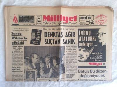 Milliyet Halk Gazetesi 4 Kasım 1967 - Denktaş Ağır Suçtan Sanık GZ73742 - 1
